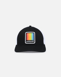 American Needle Twill Valin Patch Trucker Snapback White/Black