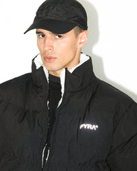 PYRA Sherpa Puffa Jacket Black/White