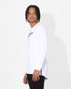 Saint Morta Drop Tail Long Sleeve T-Shirt White