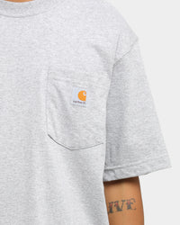 Carhartt Men's Carhartt Pocket Short Sleeve T-Shirt Heather Grey