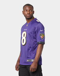 Nike Baltimore Ravens Lamar Jackson #8 Limited NFL Jersey New Orchid