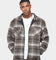 XXIII Vitus Zip Up Flannel Shacket Brown
