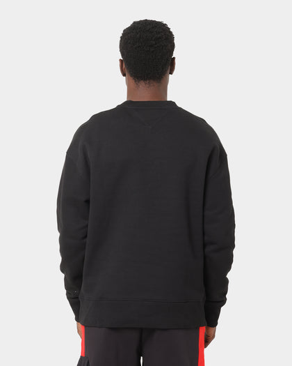 Tommy Jeans Camo Flag Crewneck Black