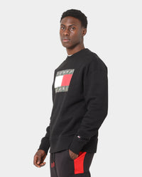 Tommy Jeans Camo Flag Crewneck Black