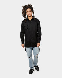 The Anti Order Man Made Long Sleeve Shirt Black