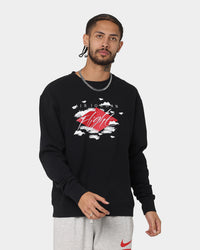 Jordan Statement Essentials Fleece Crew Sweatshirt Black