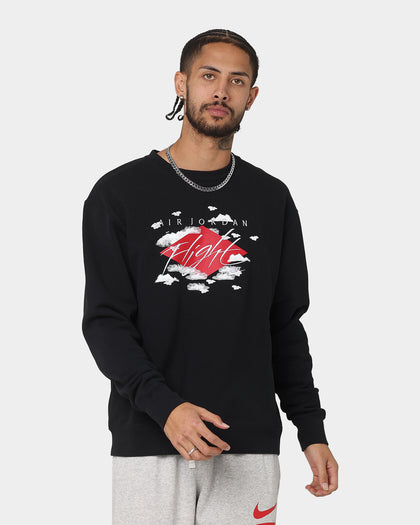 Jordan Statement Essentials Fleece Crew Sweatshirt Black