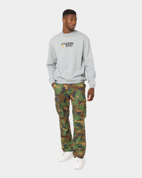 Mitchell & Ness Los Angeles Lakers Vintage Line Up Crewneck Grey Marle