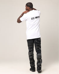 Saint Morta Yearbook Lafayette T-Shirt White/Black