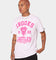 Crooks & Castles Fairfax Varsity T-Shirt White/Hot Pink