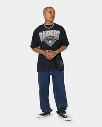 Mitchell & Ness Las Vegas Raiders Metallic Shadow T-Shirt Faded Black