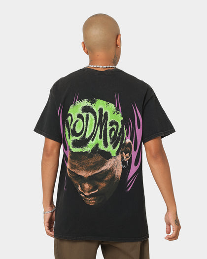 Rodman Brand Metal Logo Vintage T-Shirt Black Wash