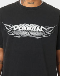 Rodman Brand Metal Logo Vintage T-Shirt Black Wash