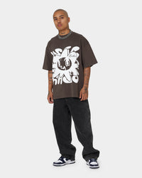 Loiter Utopia Fleur T-Shirt Charcoal