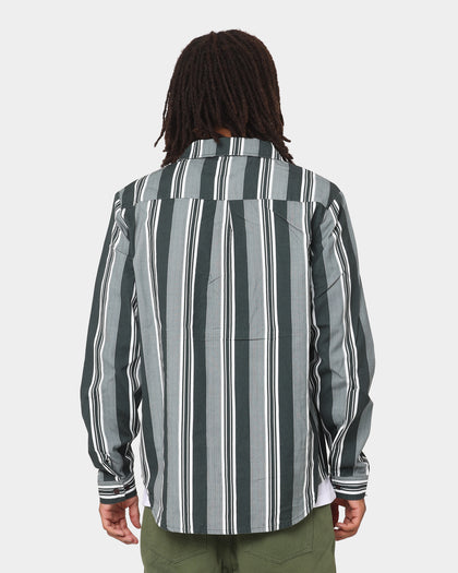 XLARGE Life Long Sleeve Shirt Green/White