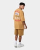 Mitchell & Ness Los Angeles Lakers 3-Peat T-Shirt Bone Brown