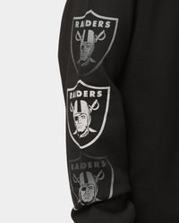 Majestic Athletic Las Vegas Raiders Graphic Fade Crewneck Faded Black