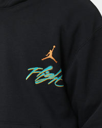 Jordan Essential Flight Graphic Fleece Hoodie Black/New Emerald