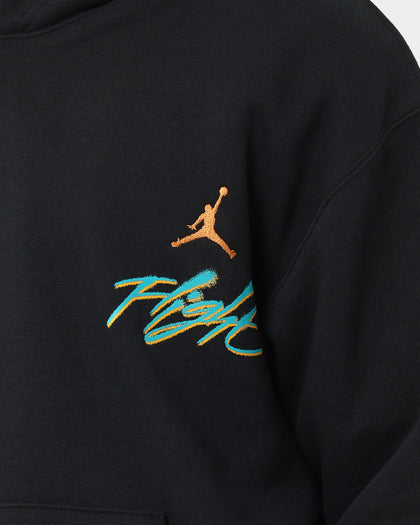 Jordan Essential Flight Graphic Fleece Hoodie Black/New Emerald