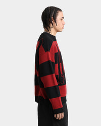 Loiter Nightmare Knit Sweater Red/Black