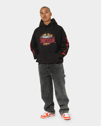American Thrift Chicken Boom Vintage Hoodie Black Wash