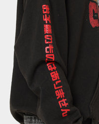 American Thrift Chicken Boom Vintage Hoodie Black Wash