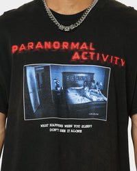 American Thrift X Paranormal Activity Paranormal Activity Vintage T-Shirt Black Wash