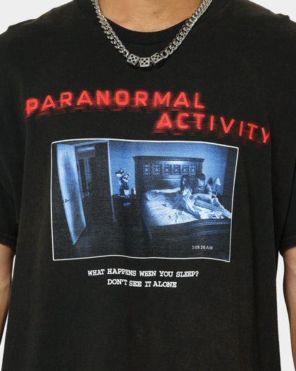 American Thrift X Paranormal Activity Paranormal Activity Vintage T-Shirt Black Wash