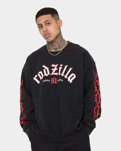 Rodman Brand Rodzilla Vintage Crewneck Black Wash