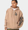 New Era Los Angeles Dodgers Quarter Zip Sleeve Script Hoodie Khaki/Black