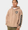 New Era Las Vegas Raiders Quarter Zip Sleeve Script Hoodie Khaki/Black