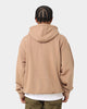 New Era Las Vegas Raiders Quarter Zip Sleeve Script Hoodie Khaki/Black