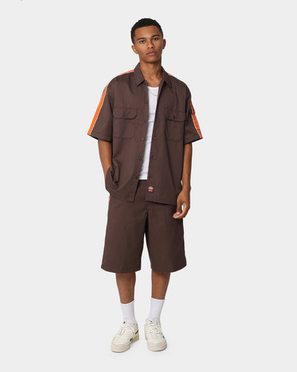 Supreme X Dickies Stripe T-Shirt Brown