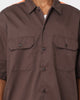 Supreme X Dickies Stripe T-Shirt Brown