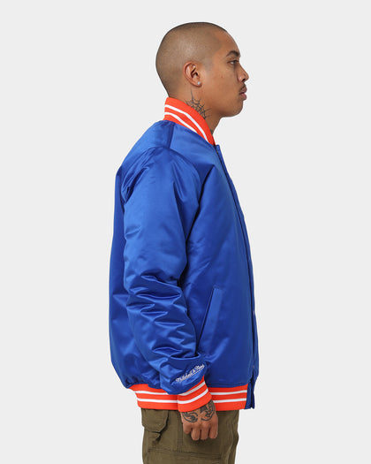 Mitchell & Ness New York Knicks Heavyweight Satin Jacket Royal