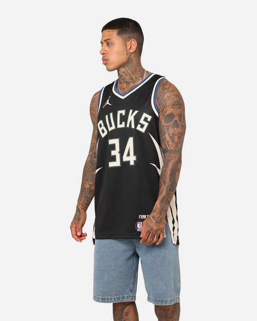 Nike Milwaukee Bucks Giannis Antetokounmpo Statement Edition Dri-FIT NBA Swingman Jersey Black