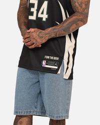 Nike Milwaukee Bucks Giannis Antetokounmpo Statement Edition Dri-FIT NBA Swingman Jersey Black