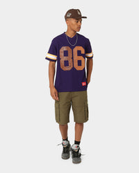 Supreme Faux Croc Football Jersey Purple