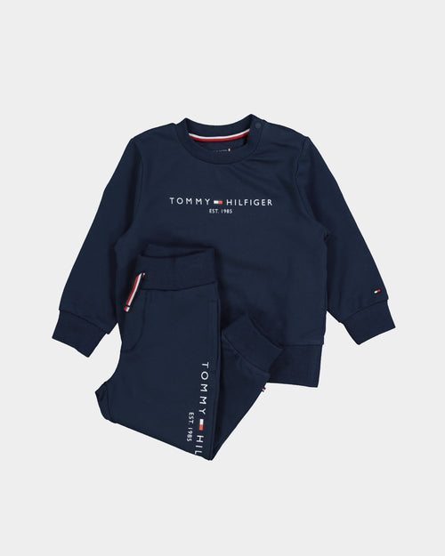 Tommy Hilfiger Infant Essential Crewsuit Set Twilight Navy