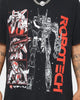 American Thrift X Robotech VFIJ Vintage T-Shirt Washed Black