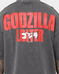 Loiter X Godzilla Godzilla Vintage T-Shirt Charcoal