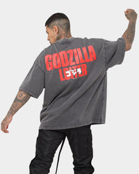 Loiter X Godzilla Godzilla Vintage T-Shirt Charcoal
