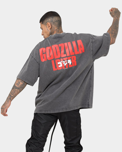 Loiter X Godzilla Godzilla Vintage T-Shirt Charcoal