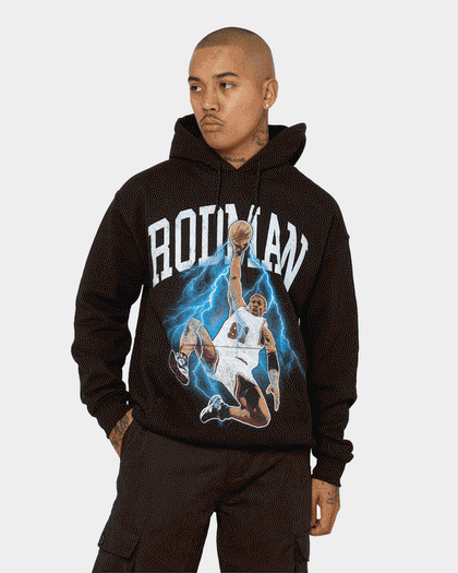Rodman Brand Rodman Glow Dunk Hoodie Black