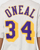 Mitchell & Ness Los Angeles Lakers Shaquille O'Neal #34 N&N T-Shirt White Marle