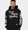 Majestic Athletic Las Vegas Raiders Puff Print Patch Hoodie Faded Black