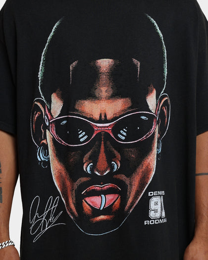 Rodman Brand 91 Face Vintage T-Shirt Washed Black