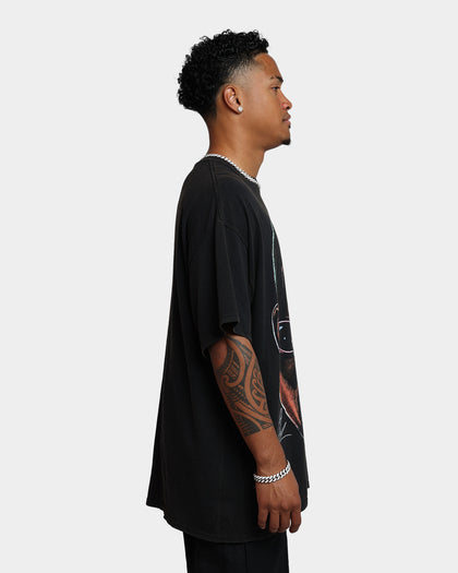Rodman Brand 91 Face Vintage T-Shirt Washed Black