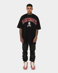 Saint Morta Members Club Boxy T-Shirt Black/Red