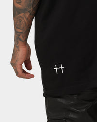 Saint Morta Members Club Boxy T-Shirt Black/Red